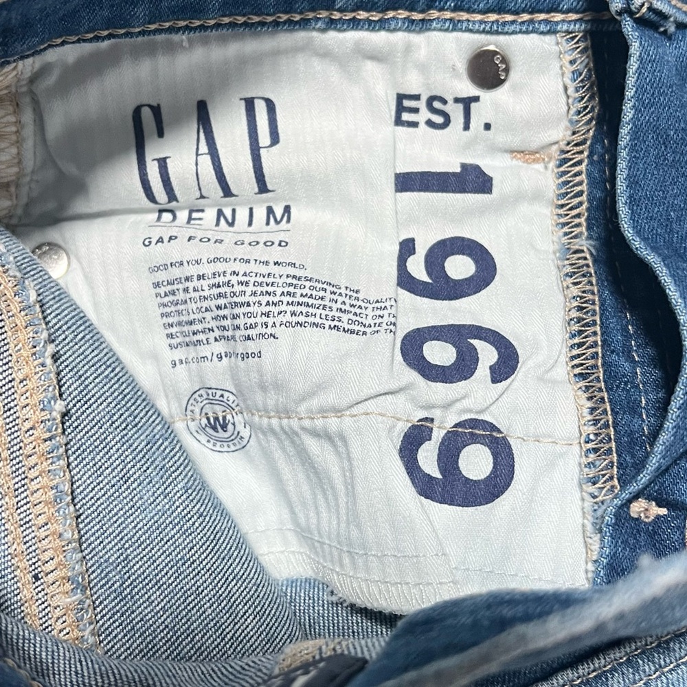 Gap Skinny Jeans True Skinny Floral Print Stretch Denim Raw Hem - Picture 5 of 7